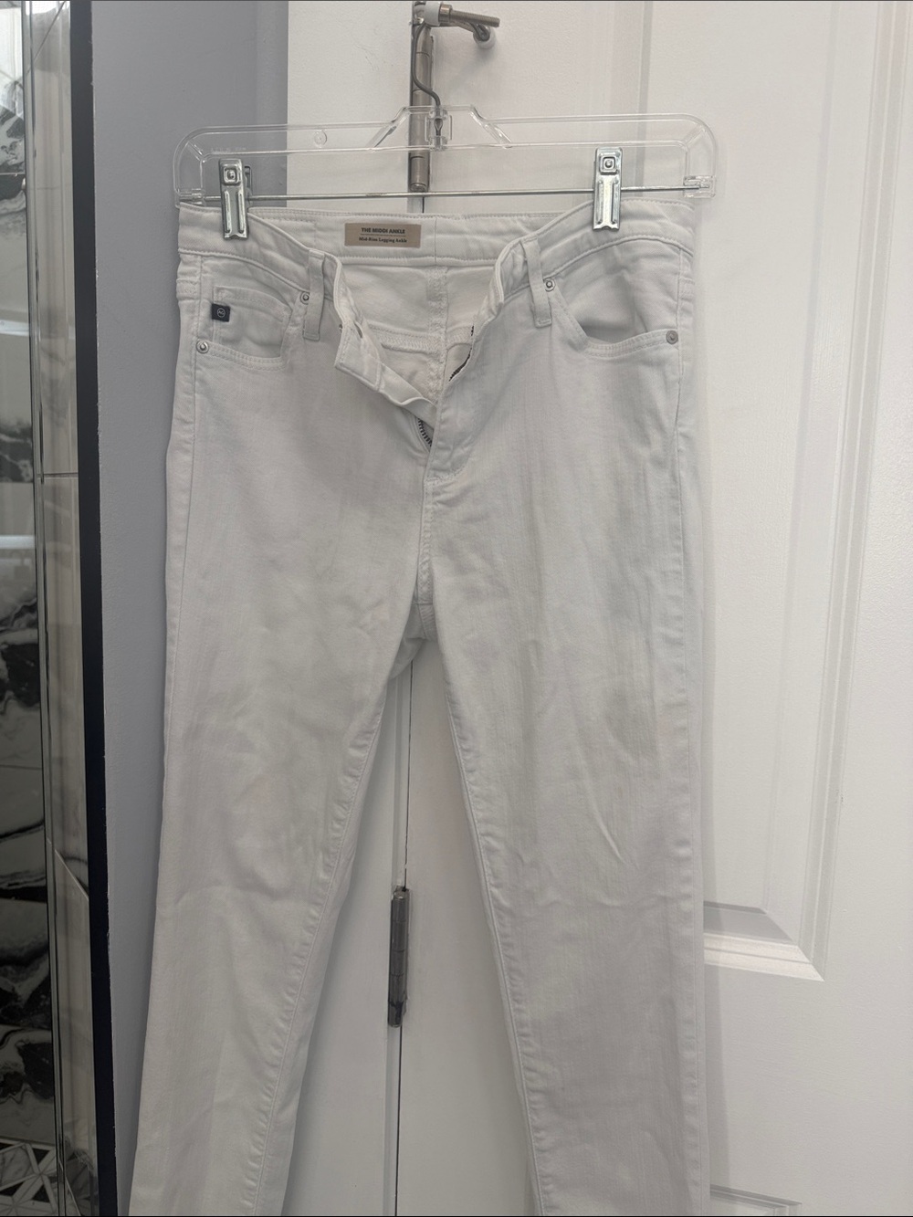 Ag Adriano Goldschmied White Skinny Jeans